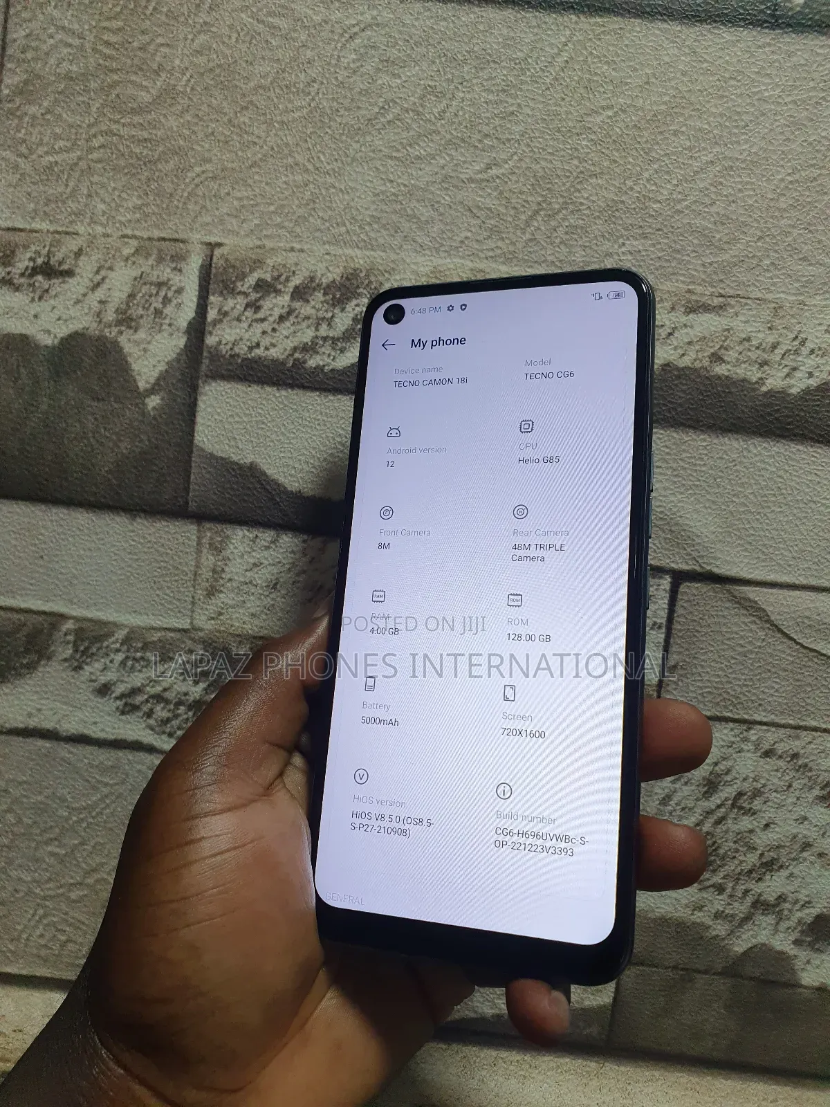 Tecno Camon 18i 128 GB Gray