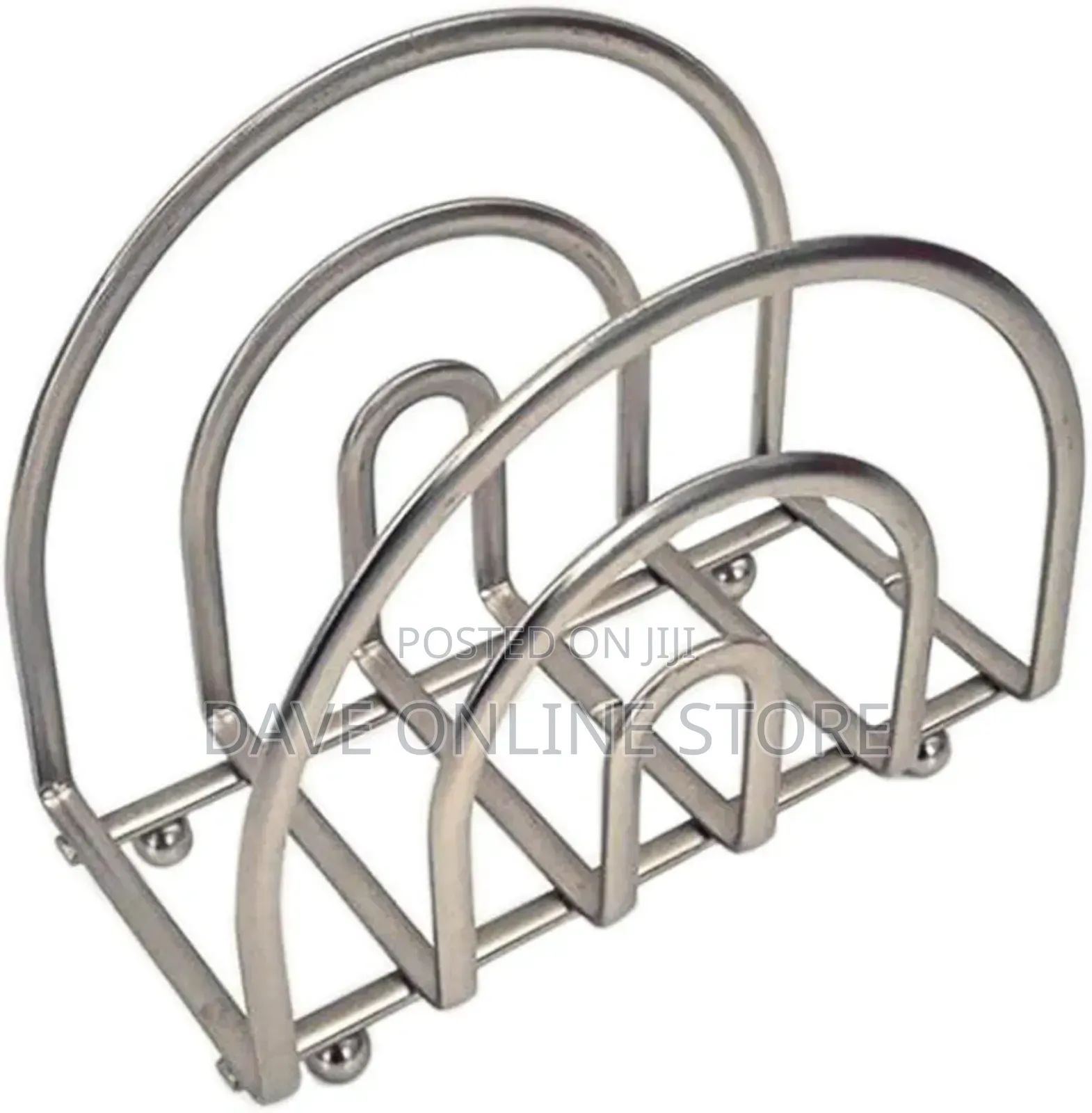 Creative Iron Napkin Holder Simple Paper Shelf Rack Silver