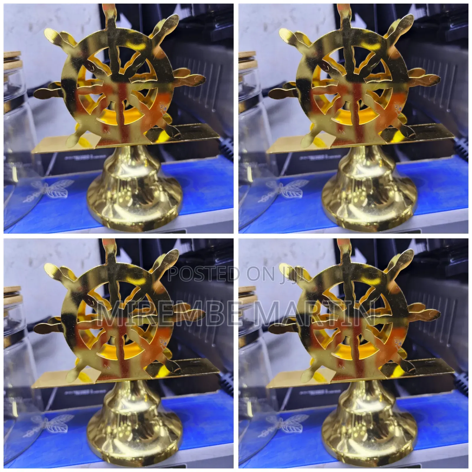 Spin Wheel Golden Tissue Holder