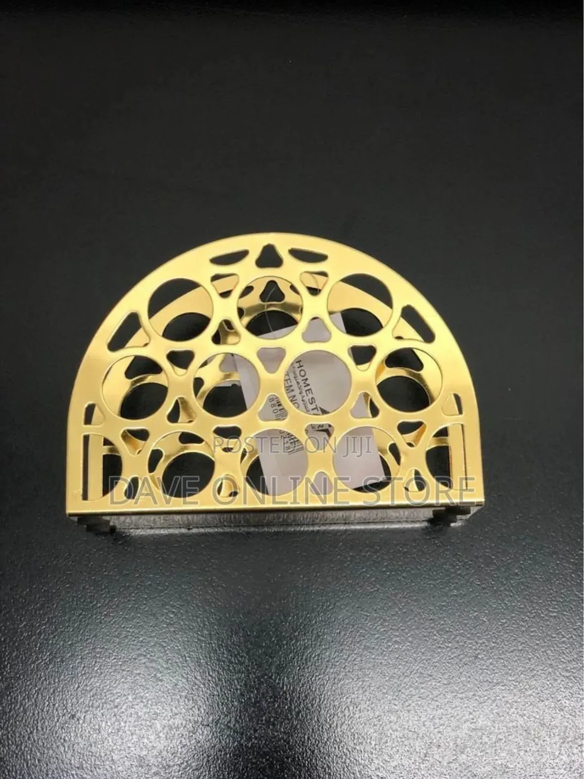 Golden Semi Circle Shape Tissue Paper Holder