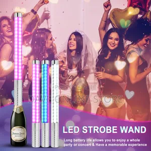 Big Size Champagne Bottle LED Strobe Baton Sparkler Light
