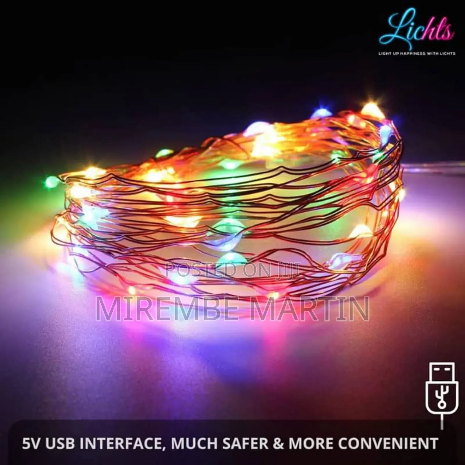 Striscia LED RBG 10M Light USB Power App Support With Remote
