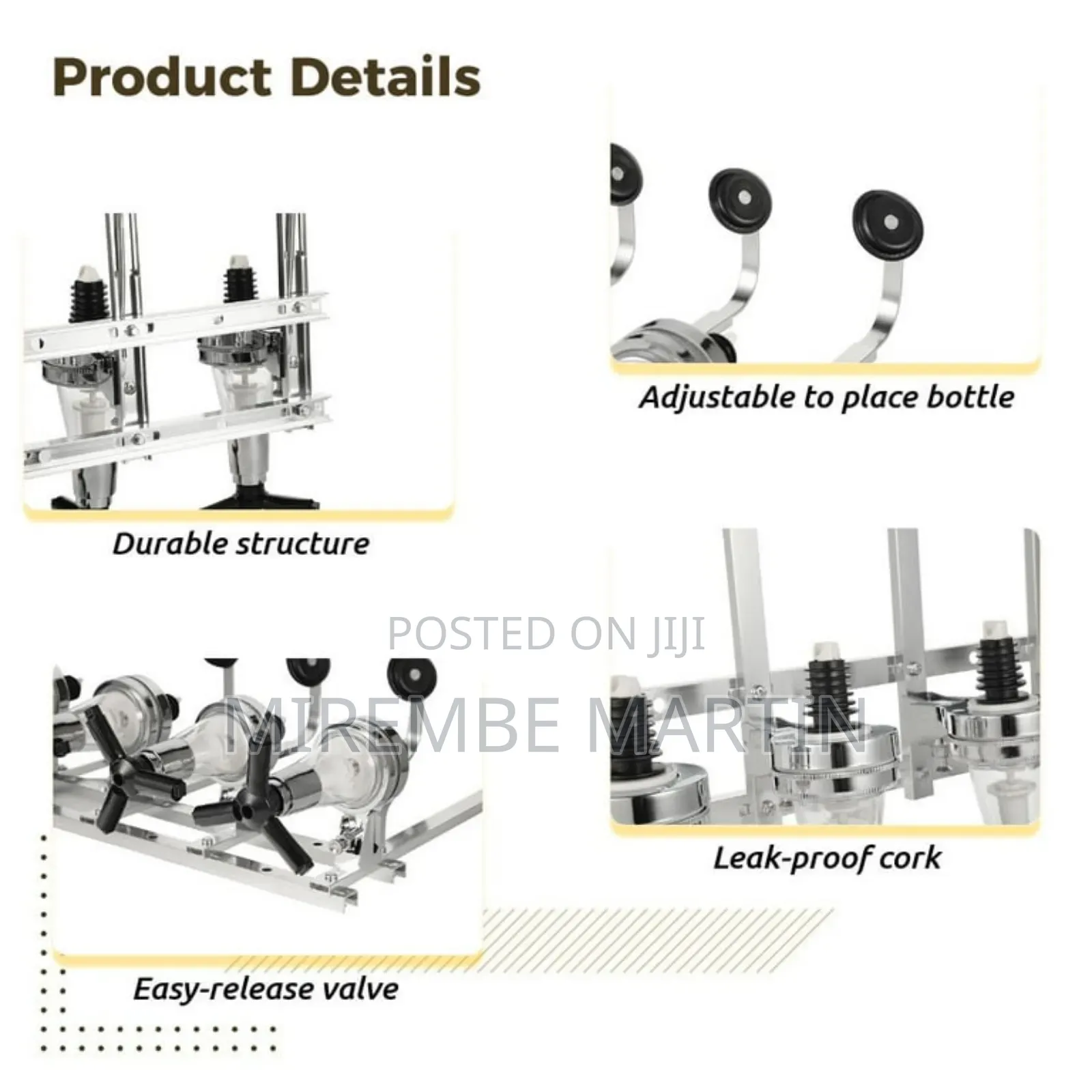 Liquor Dispenser, 4-Bottle Wall Mounted Liquor Dispenser