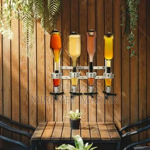 Liquor Dispenser, 4-Bottle Wall Mounted Liquor Dispenser