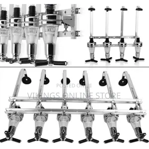 6 Bottle Bar Butler Liquor Dispenser Home Wall Mounted