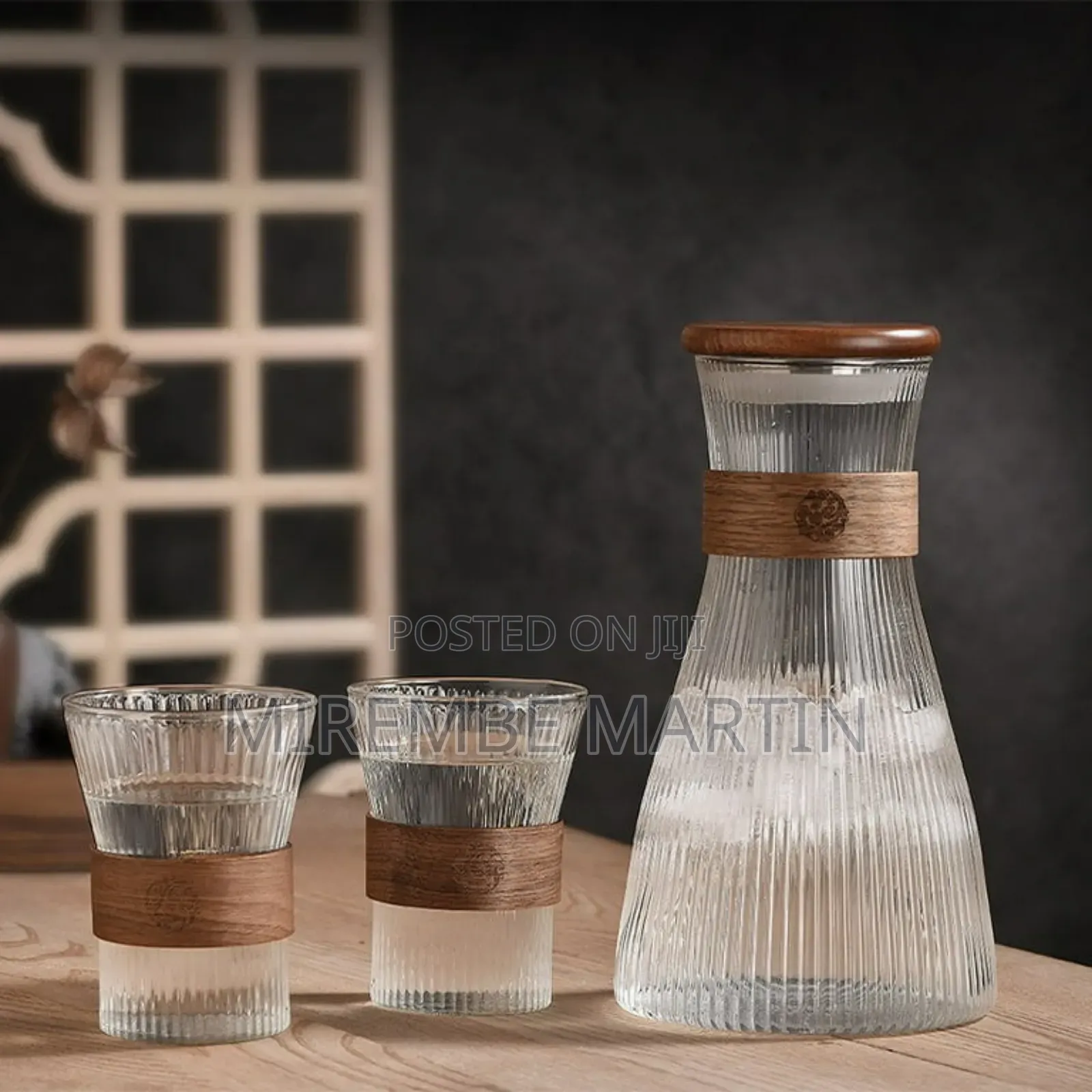 Large 54.11oz Glass Pitcher Set
