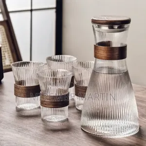 Large 54.11oz Glass Pitcher Set