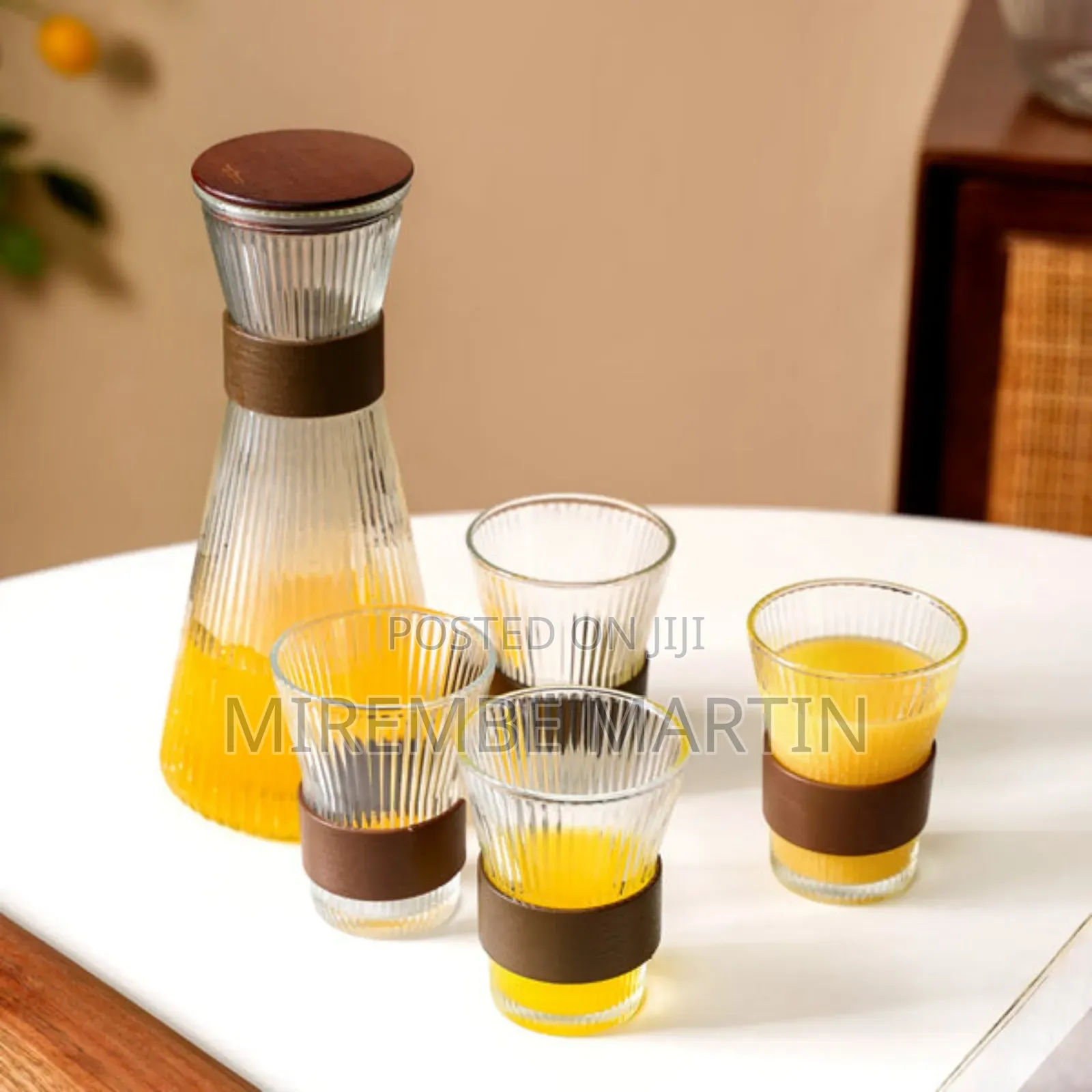 Large 54.11oz Glass Pitcher Set