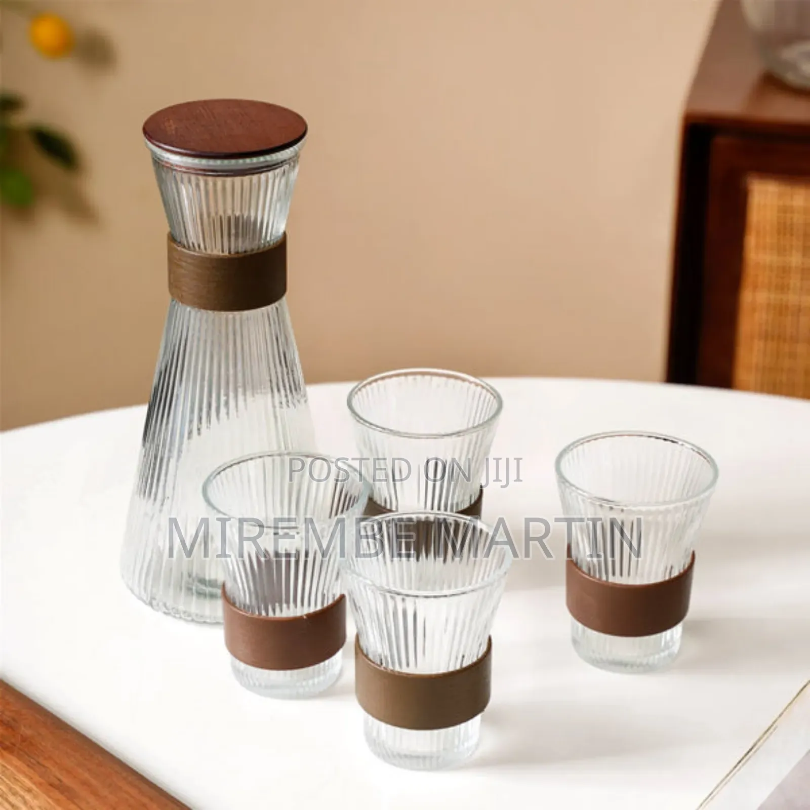 Large 54.11oz Glass Pitcher Set
