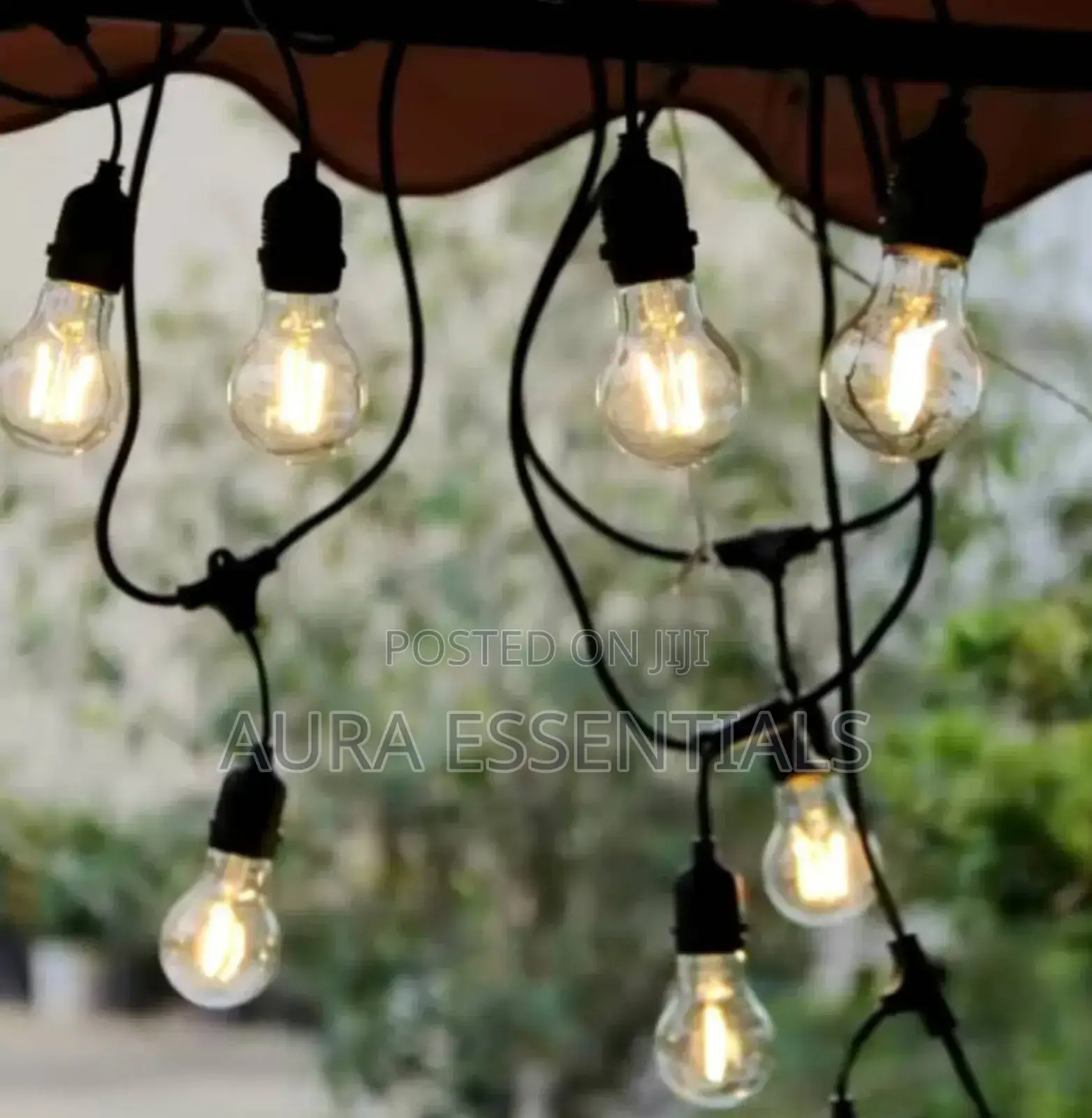 Waterproof 5mtrs Warm White Filament Outdoor String Bulbs