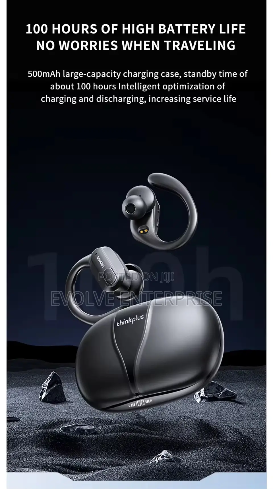 Lenovo Xt80 Earphone Wireless Bluetooth 5.3 Headset