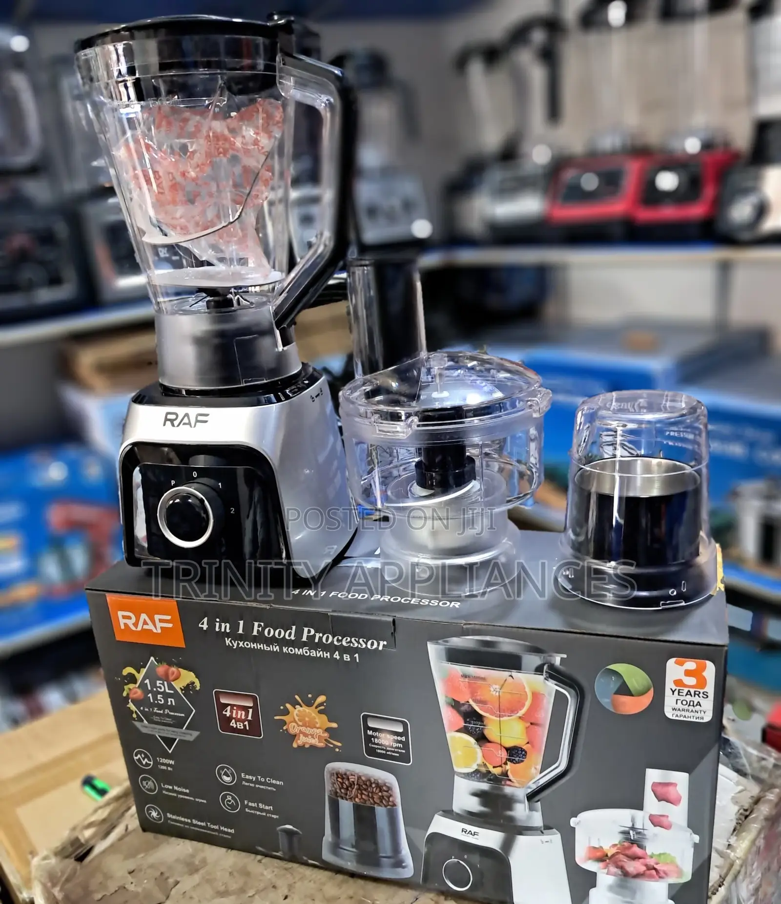 RAF 4 in 1 Food Processor/Blender