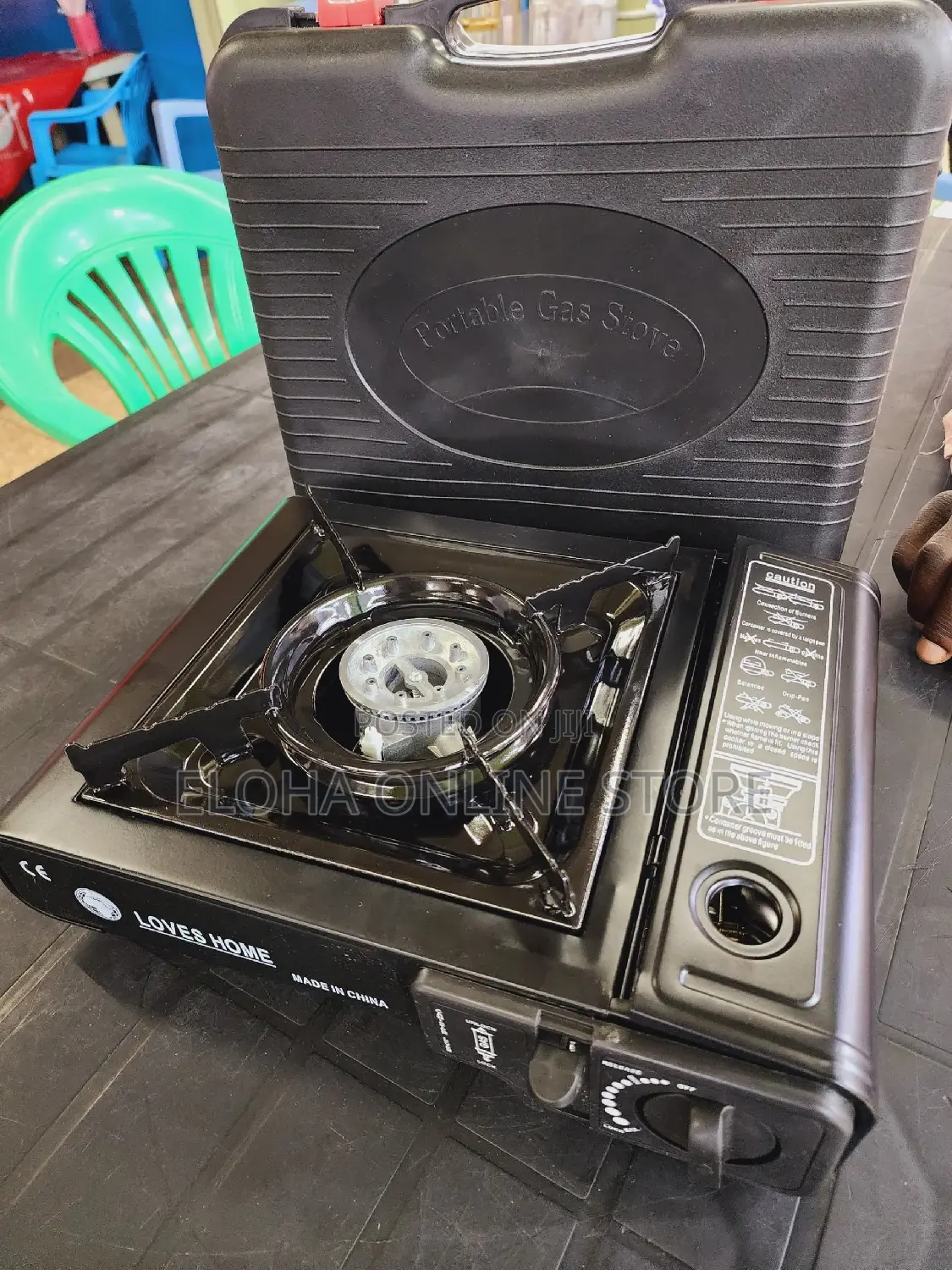 Portable Gas Stove With Carry Storage Case