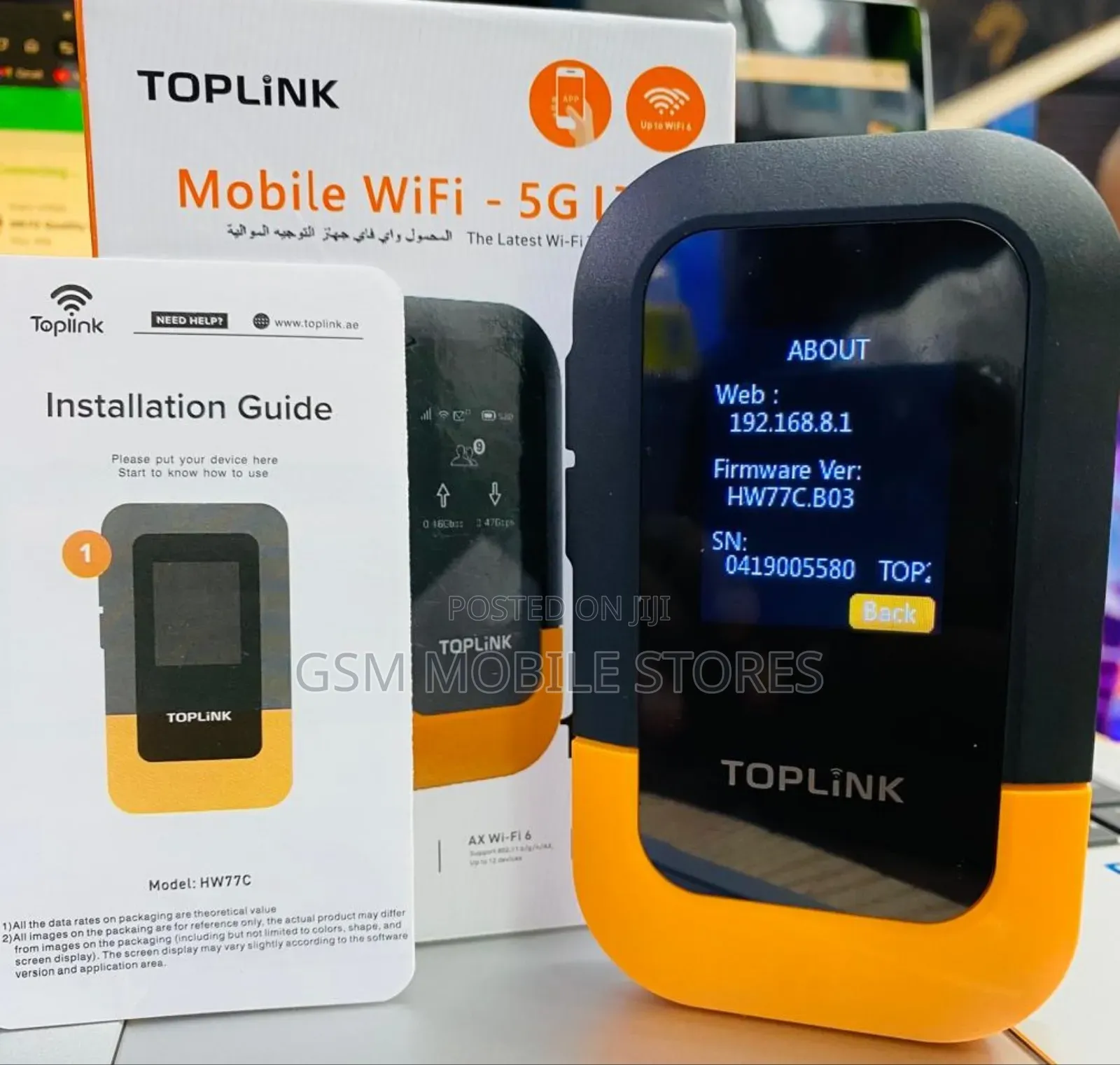 Toplink Mobile Wifi | 300mbps | Cat4 | 5g/4glte | 3000mah