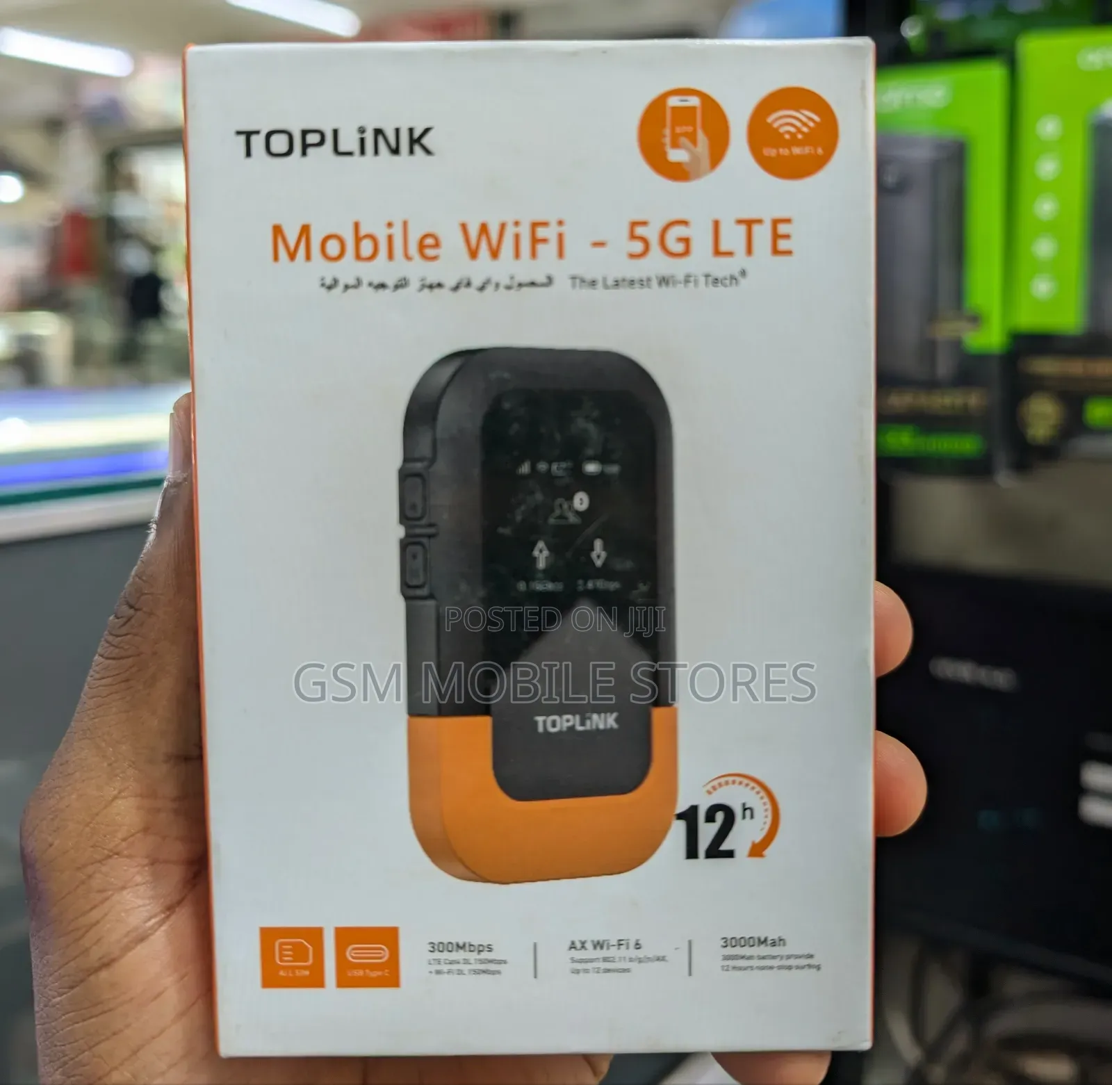 Toplink Mobile Wifi | 300mbps | Cat4 | 5g/4glte | 3000mah