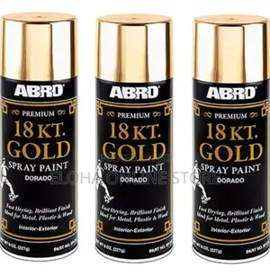 ABRO Premium Gold Spray Can Paint