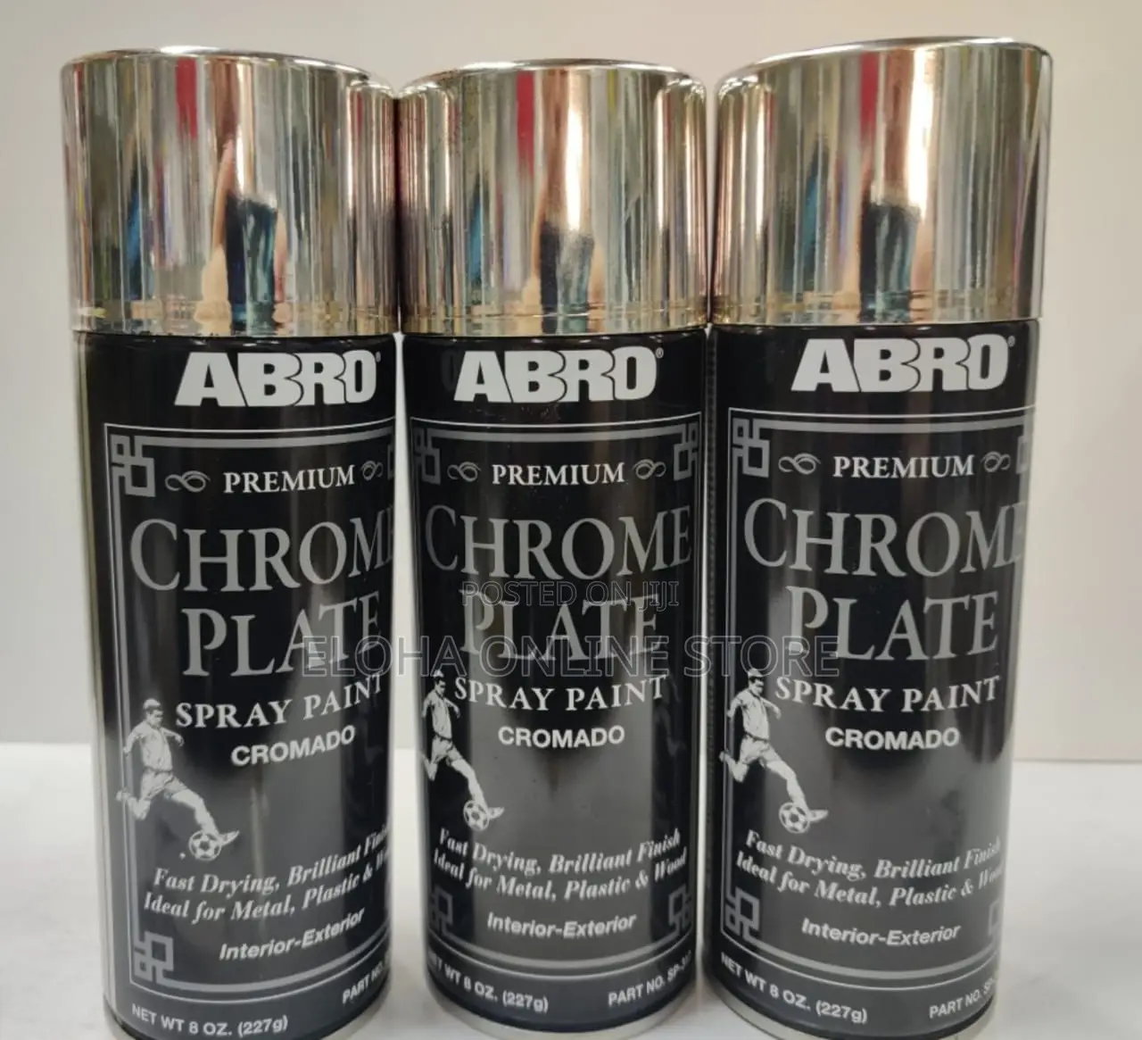 ABRO Chromeplate Effect Aerosol Spray Can High Quality Paint