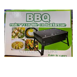 Foldable Black Charcoal BBQ Grill.