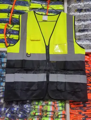 Work Reflective Vest Warning Suit Double Colour With Pockets