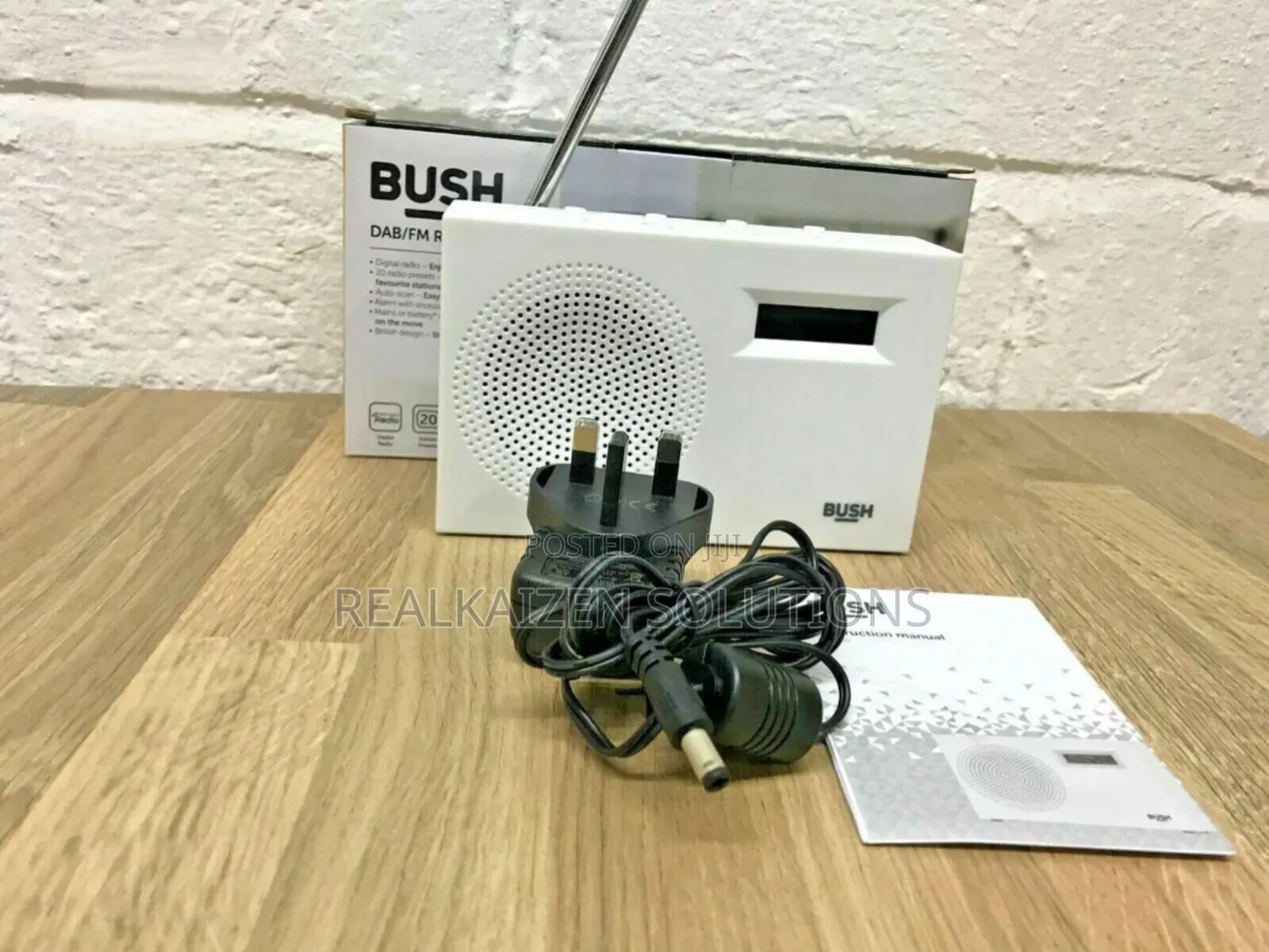UK Bush Portable RDS Dab Fm |Dc |Battery |Lcd Digital Radio
