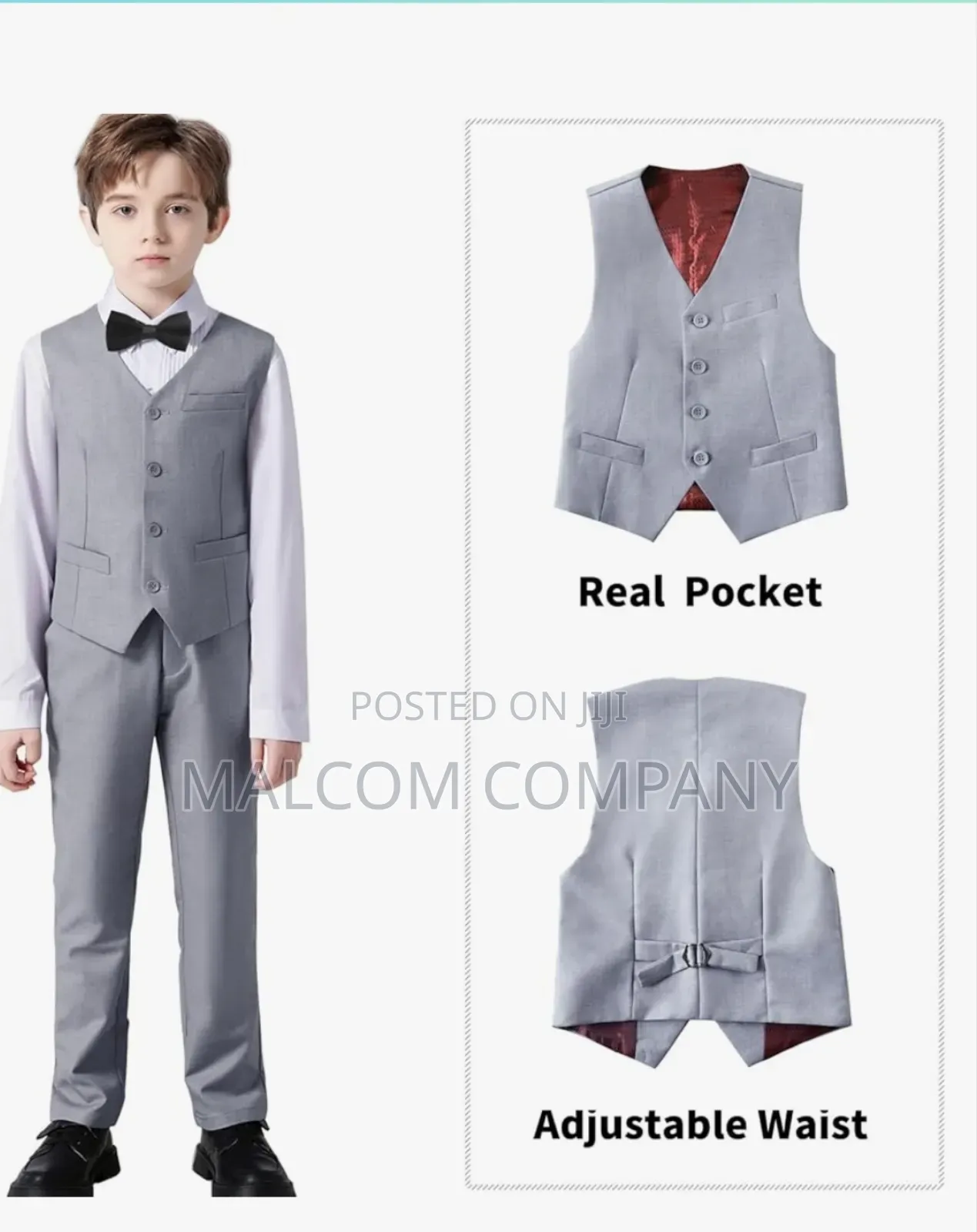 Children/ Boys/ Kids Gray Suits. 6 and 7 Years.