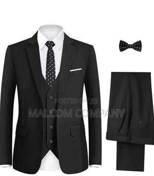 Photo - Classic Kids Suits for Boys With White Shirt and Bowtie.