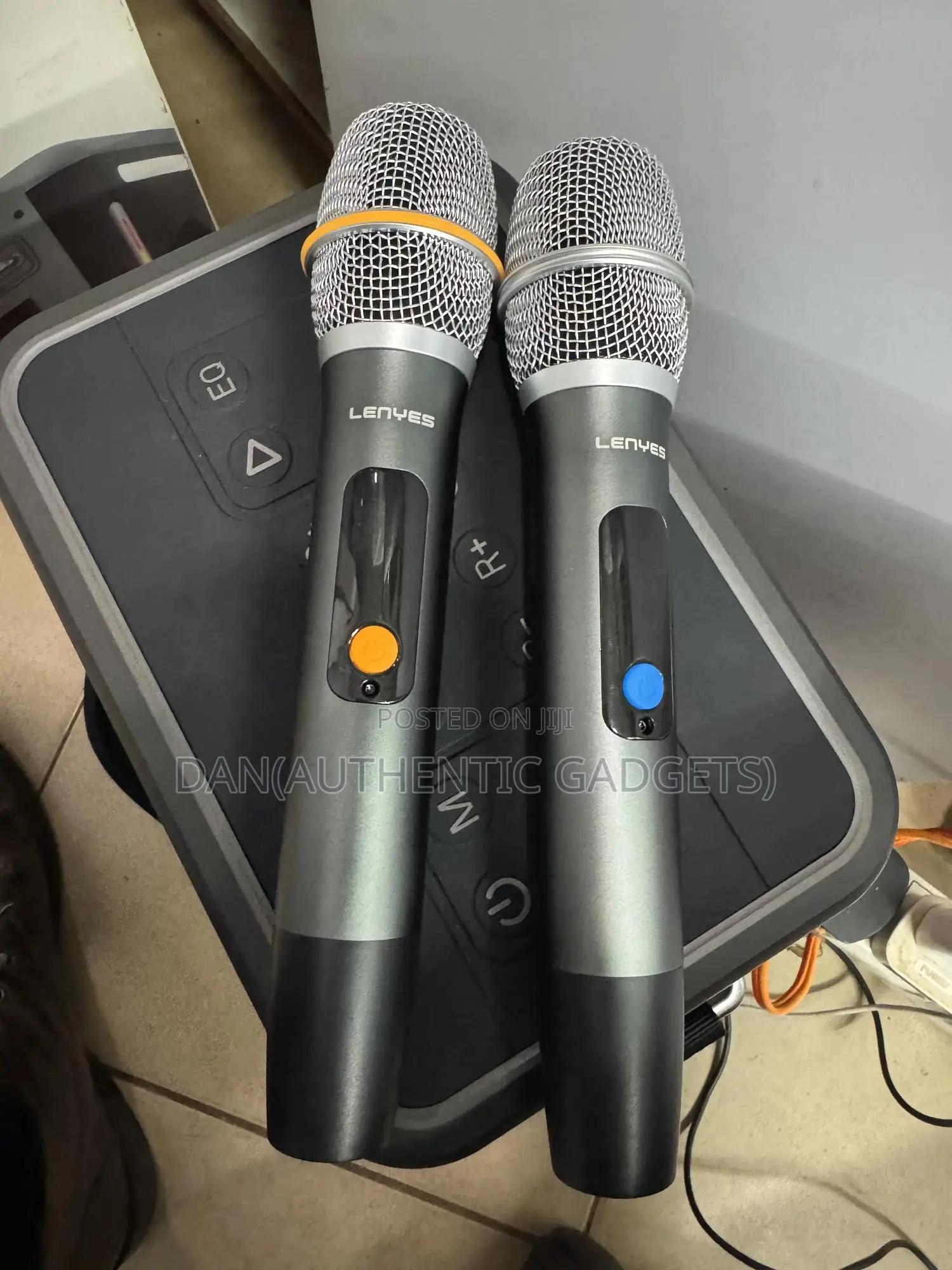 Lenyes Portable Bluetooth Speaker With 2 Microphones New
