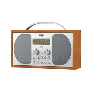 Photo - UK BUSH DAB FM Bluetooth Silver Wood Digital Radio