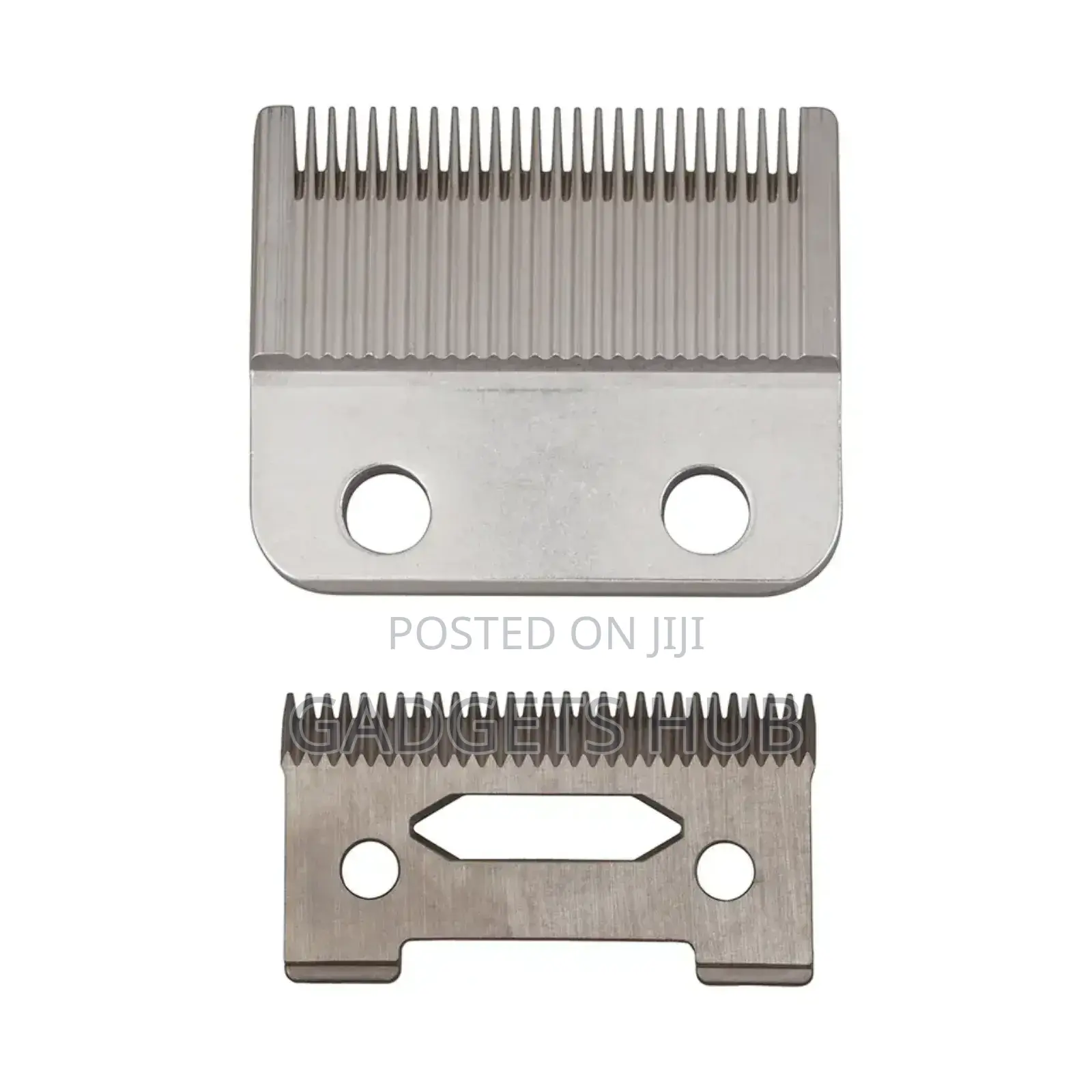 Wahl 2-Hole Taper Blade Set Silver Barber Blades for Adults