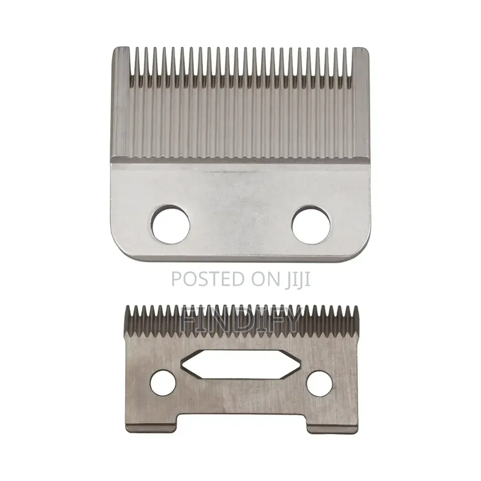 Wahl 2-Hole Taper Blade Set Silver Barber Blades for Adults