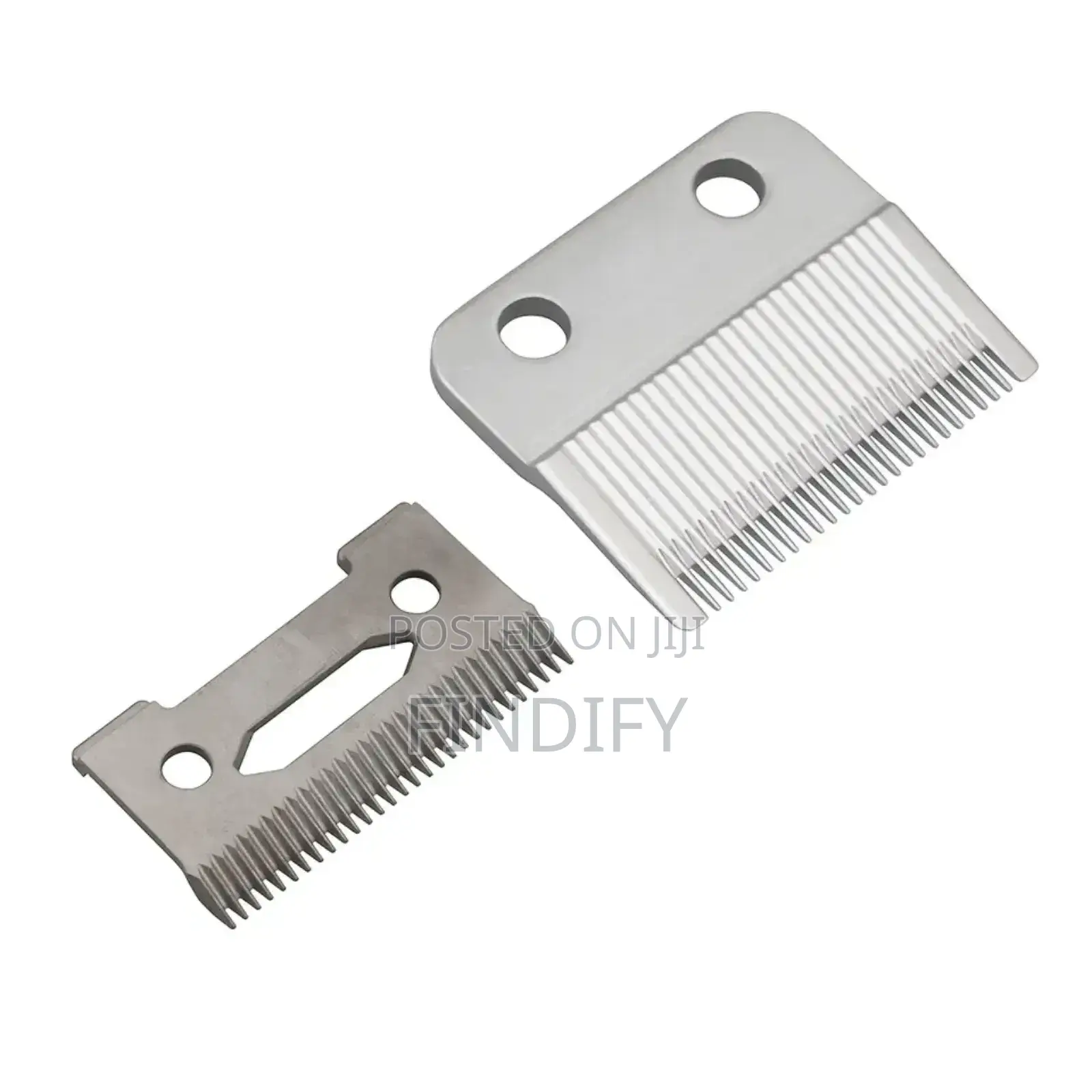 Wahl 2-Hole Taper Blade Set Silver Barber Blades for Adults