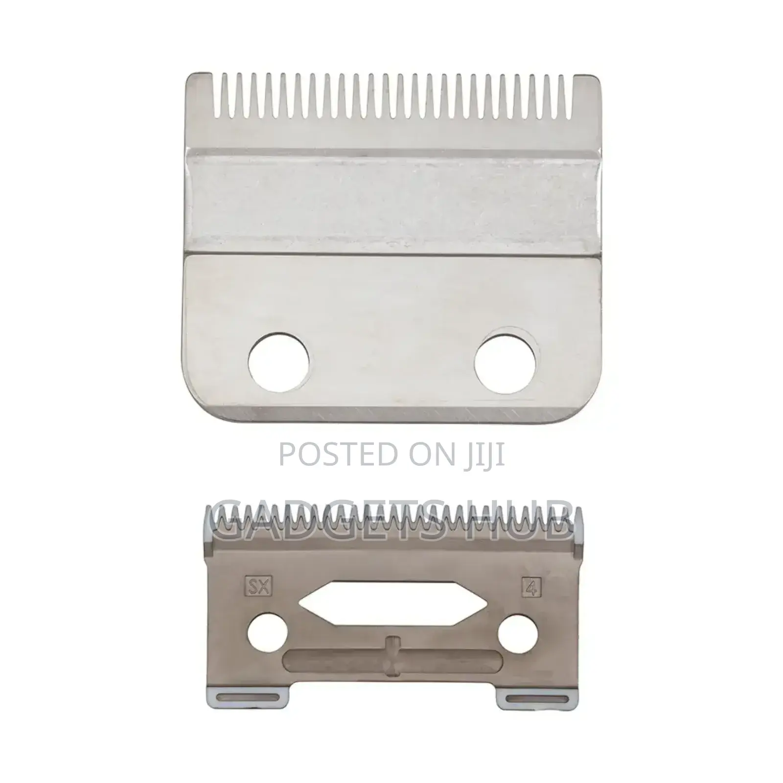 Wahl 2-Hole Taper Blade Set Silver Barber Blades for Adults