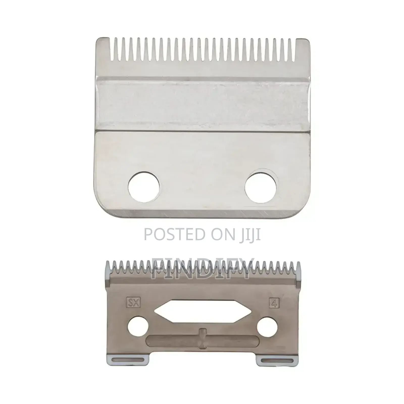 Wahl 2-Hole Taper Blade Set Silver Barber Blades for Adults