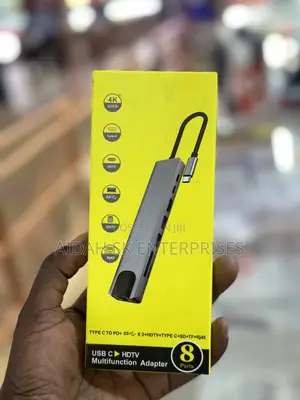 USB C Hub – 8 in 1 Type C Adapter