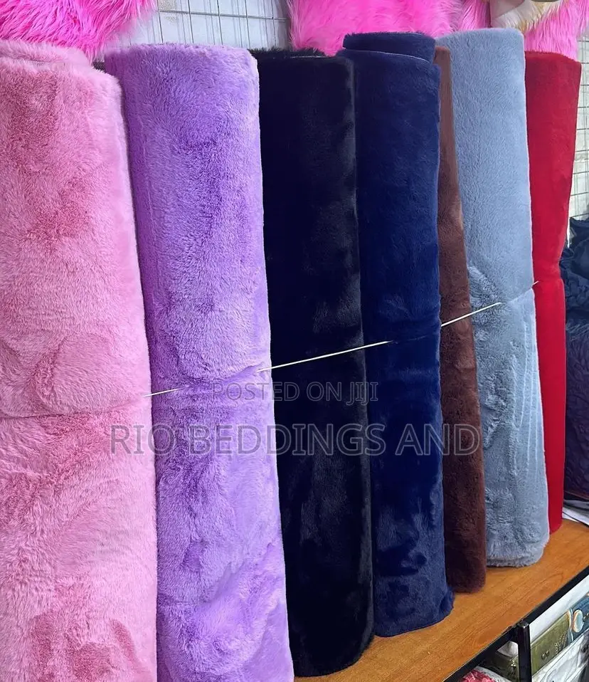 Rabbit Fur Carpet / Soft Material Available