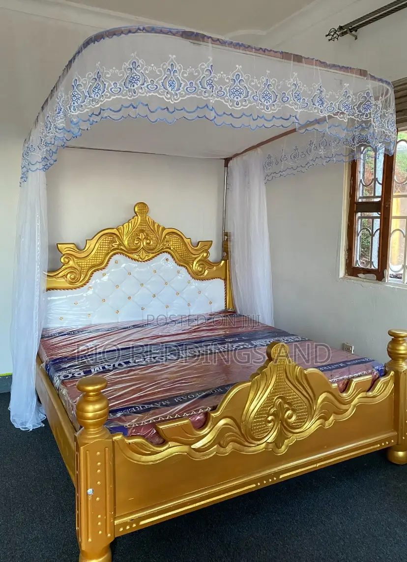 5x6 Two Stand Rail Mosquito Net / Color White