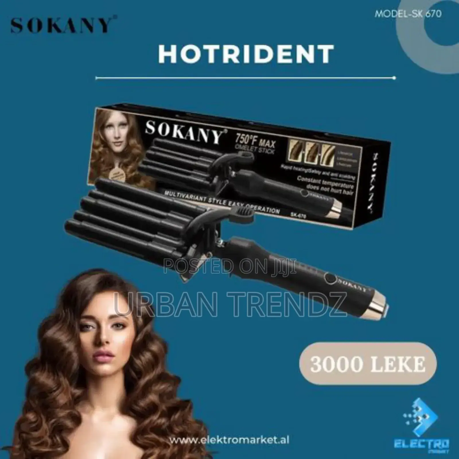 Sokany Multivariant Electric Hair Styler With Rapid Heating-