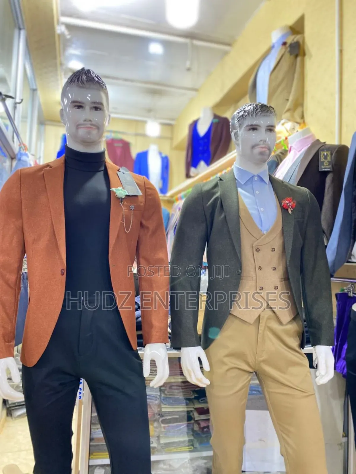 Orange and Army Green Blazer Coats