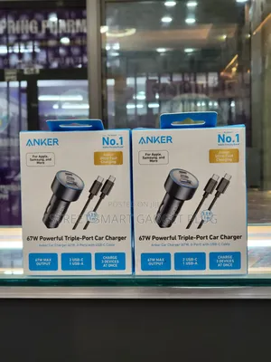 Anker 67watts Tripple Port Car Charger