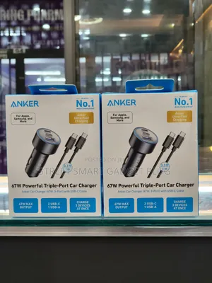 Anker 67watts Tripple Port Car Charger