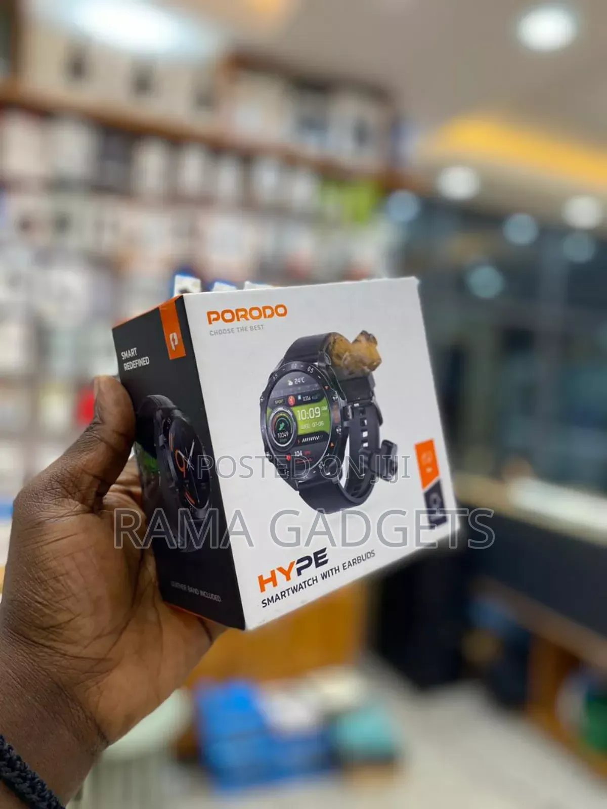Smartwatch With Earbuds Porodo Pd-Hporodo Pd-Hype-