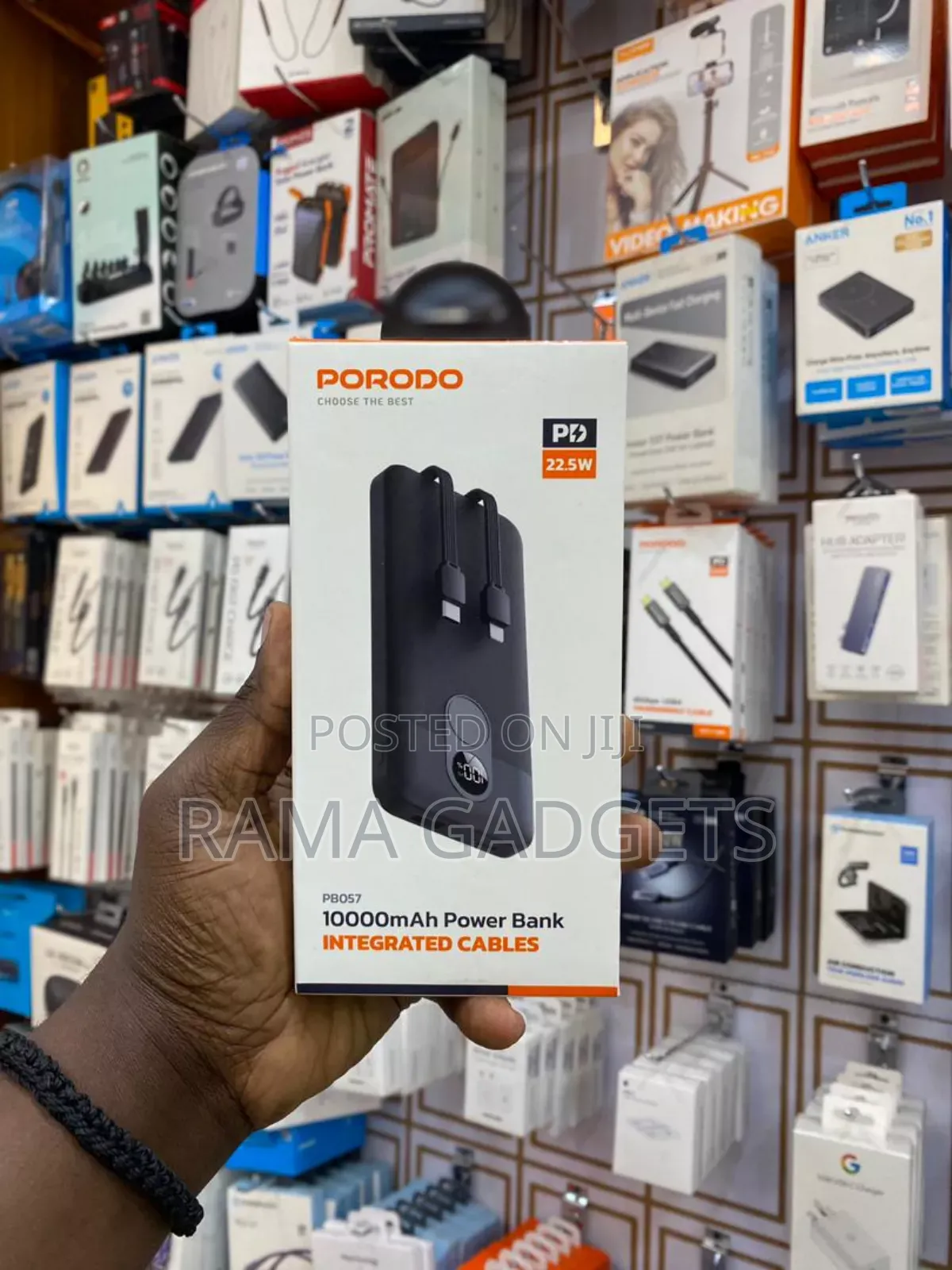 Porodo 10000mah Powerbank Integrated