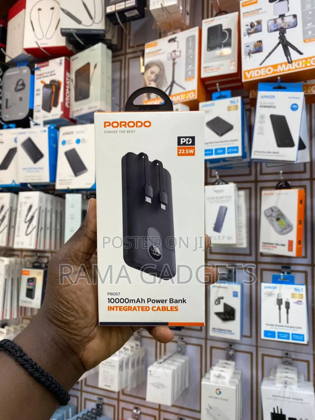 Porodo 10000mah Powerbank Integrated