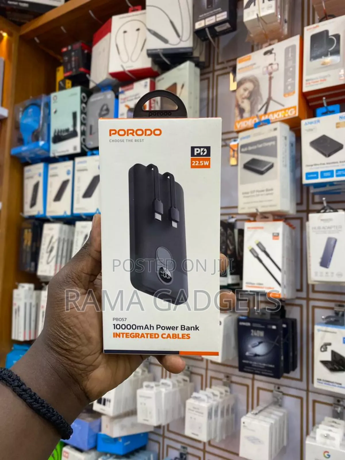 Porodo 10000mah Powerbank Integrated
