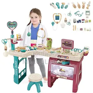 28pcs Toddler Medical Toy Station Pretend Play Kit WTH Chair