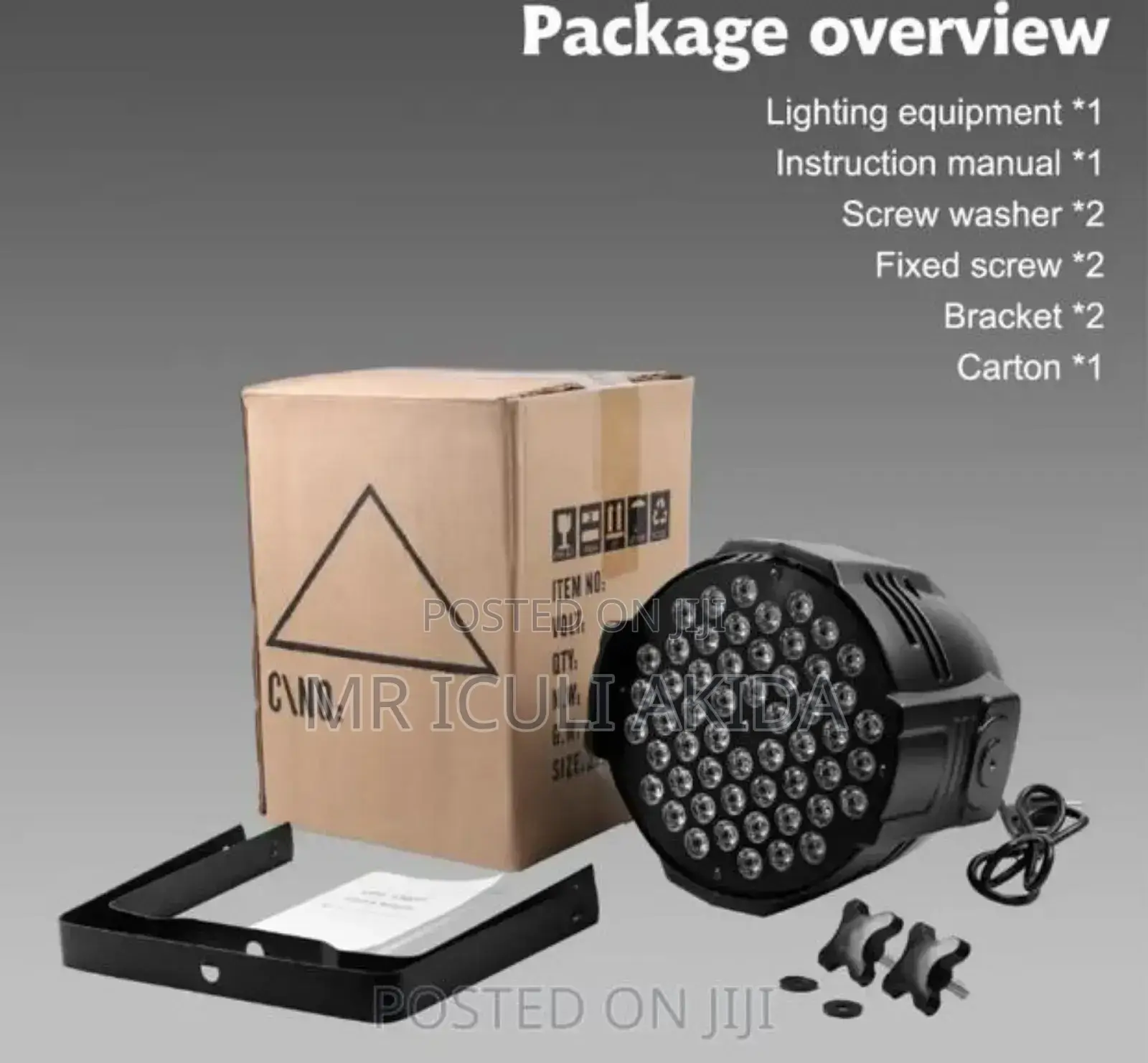 Disco 80w 54x1w Led 3in1 DMX Lamp RGB Par Can Stage Lights