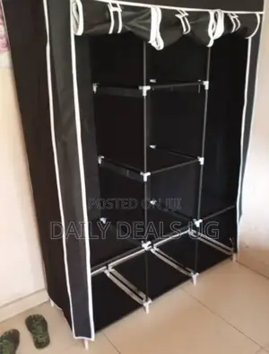 Photo - Black Portable Wardrobe