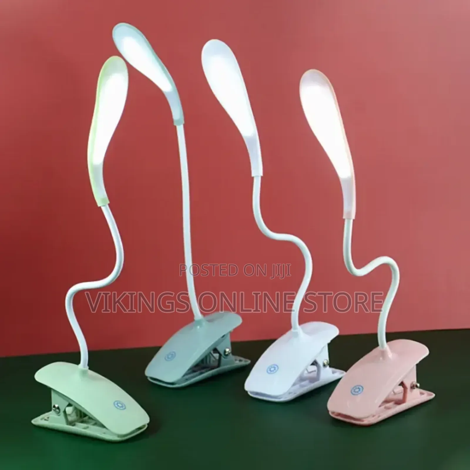 LED Table Lamp With Clip Rechargeable Desk Lamp
