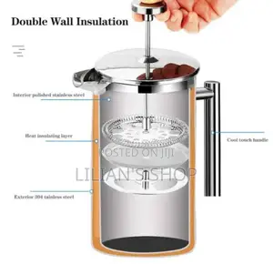 1 Litre Stainless Steel French Coffee Press Maker Pot