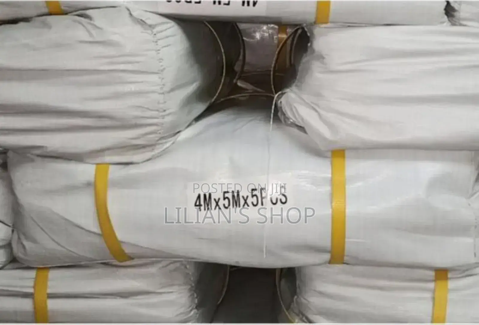 4 Metres by 5metres 5pcs High Quality Tarpaulins/Tundubaali